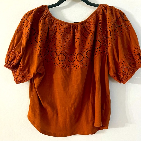 LOFT Eyelet Yoke Top Size Small - Picture 5 of 8